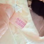 Vintage Bergdorf Goodman Asha sleeveless floral lace ruffle long robe nightgown Tan Photo 4