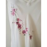 VTG Nightgown Expressions By California Dynasty White Embroidered Gown S… Size L Photo 5