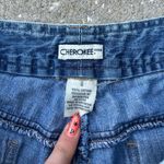 Cherokee Vintage  100% Cotton Denim Cargo Shorts // belt blue Photo 2
