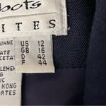 Talbots Vintage Double Breasted Jacket Dress Midi Blue Linen 12P Nautical Preppy Photo 8