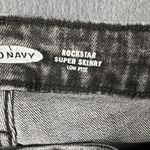 Old Navy  Rockstar Super Skinny Jeans Womens 6‎ Black Gray Low Rise Stretch Denim Photo 7