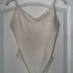 PINK - Victoria's Secret NWT PINK White Lacey bodysuit  Photo 0