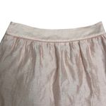 Loft  Pink Skirt Women's Size 6, Mini, Lined, Zipper, Career, Casual Linen‎ Blend Photo 8