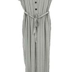 Gap Kimono Jumpsuit White Black Dots Wide Leg Short Sleeve Belted Size S Photo 0