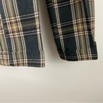 Vintage 80s Grey Brown gold Wool Plaid Cropped Cuffed Trousers pants womens S 26 Photo 71