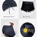 Lecieldusoir Women's Swim Shorts High Waisted Bathing Suit Bottoms Swimsuit Boy Shorts Photo 4