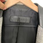 Jenni Kayne  Dark Gray Blazer Lamb Leather Button Closure Womens Medium Photo 10