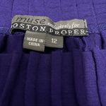 Muse Boston Proper Purple Scoop Neck Dress EUC 12 Photo 3