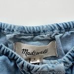 Madewell  babydoll denim dress puff sleeve Margie light blue button front 8 Photo 3
