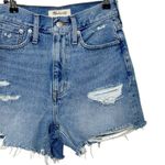 Madewell  The Momjean Denim Shorts Women’s Size 23 Flintwood Wash High Rise Photo 3