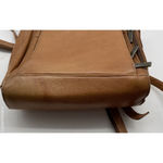 NA Brown Leather Multipockets Drawstring Unisex Backpack Made in‎ Colombia Photo 6