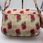 Lug Mambo Crossbody Bag Floral Print Beige Red Tropical Adjustable Strap Photo 4