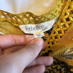 Rebellion Pineapple print long sleeve dress Photo 1