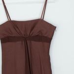 BCBGMAXAZRIA  Womens‎ Silk Babydoll Slip Dress Size 8 Brown Y2K HOCO Fairy Event Photo 2