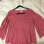 Old Navy pink glitter peasant top Photo 0