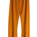Nanushka Orange Ribbed Knit Wide Leg High Rise Pull Photo 6