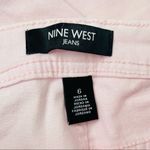Nine West Taylor Wide Cuff Cropped Jeans Pink Size 6 Photo 5