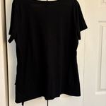 Joe Fresh  Black Short Sleeve Top with Bow Accents Photo 5