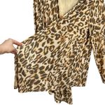Chico's Chico’s Ocelot Animal Print Stretchy Mesh Open Front Long Sleeve Cardigan Photo 3