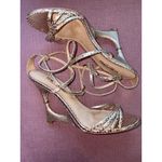Tom Ford Paradis Stamped Python Strappy Sandals in Champagne 40 with Box Heels Photo 7
