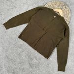 Mango NWT Women’s Crewneck Knit Sweater Longsleeve in Dark Olive S Photo 6