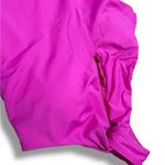Carmen Marc Valvo NWT Solid Pink One Shoulder One Piece Swimsuit - Size 12 Photo 3