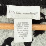 Soft Surroundings Mohair Wool Blend Bistro Floral Open Front Duster Cardigan PL Photo 5