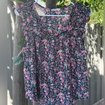Timing  Floral Ruffle Sleeve Blouse – Size L Photo 0