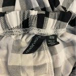 Cynthia Rowley Soft Pajama Black & White Plaid Lounge Joggers Photo 2
