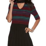 Candie's ✨  Striped Choker Skater Sweater Dress✨ Photo 0