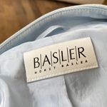 Horst Basler Baby Blue Suede Button Shirt Top Size Large Photo 8