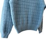 Women's I Love Pretty blue designer boat neck fox fur blend sweater osfm Size undefined Photo 2