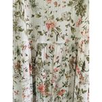 Frye White Floral Button Front Cottage Boho Midi Dress Photo 6