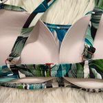 Shade & Shore  Sunshine Push Up Underwire Scoop Bikini Top Green Palm Photo 8