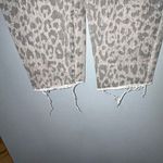 Kut From The Kloth Connie skinny raw hem button fly animal leopard print size 10 Photo 3