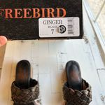 FREEBIRD by Steven Freebird ginger braided distressed black leather sandals Photo 11
