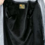 Vintage 70s Reed Sportsman Grey Leather Belted Trench Coat Size M Photo 7