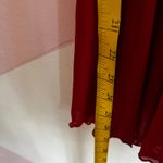 Maidenform Red Lace Sheer Babydoll‎ Top Y2K 2000s Coquette Romantic Soft Girl Small Photo 5