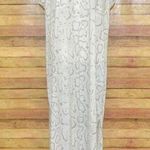 Entro Long Maxi Dress Gray Snakeskin Size M Sleeveless Casual Lounge Summer Beach Photo 0