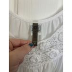 XCVI  White Crochet Embroidered Tunic Mini Dress Size Medium Boho Cottage Cotton Photo 2