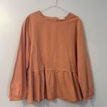 Cotton Blue peplum top Photo 1