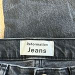 Reformation  Yuma Wash Black High Waisted Straight Button Fly Jeans Size 28 Photo 5