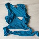 Princess Polly Blue Wrap Top Photo 2
