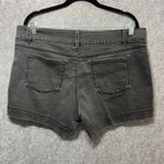 d. jeans New York Gray Denim Shorts Womens 16P Mid Rise Stretch Casual Photo 5