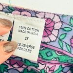 Vermont Country Store Floral Midi Dress Purple 2X Pockets Peasant Boho Prairie Photo 8