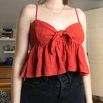 Urban Outfitters Burnt Orange Flowy Top Photo 0