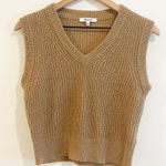 Madewell  Sweater Vest Small Beige Alpaca Fineloft Shrunken Crop Caramel Slim Y2K Photo 0