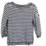 Lauren Jeans Company Cotton Striped Nautical Sweater Ralph Lauren Size Large VTG Blue Photo 0