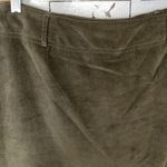 Jones Wear Corduroy A-line Army green Skirt. Photo 1