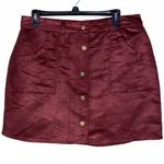 Rue 21  large skirt maroon color5 button front Photo 1